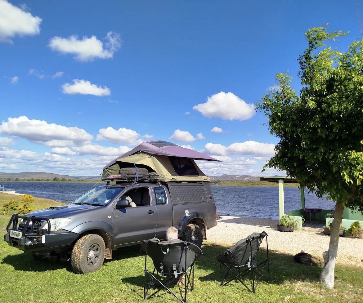 Overlander camping with a rooftop tent